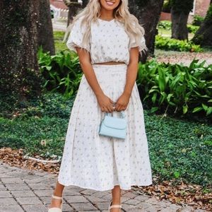 Two piece floral set